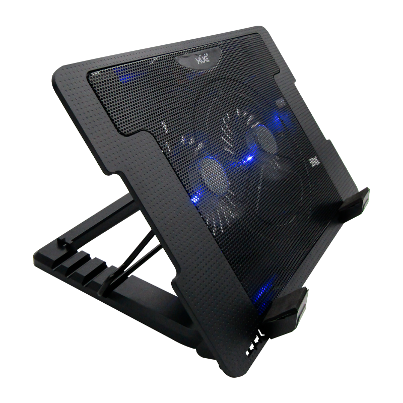 Base Disipadora de calor tipo Stand 2-VENT 4-POSIC 2XUSB NEGRA XUE® CS2V