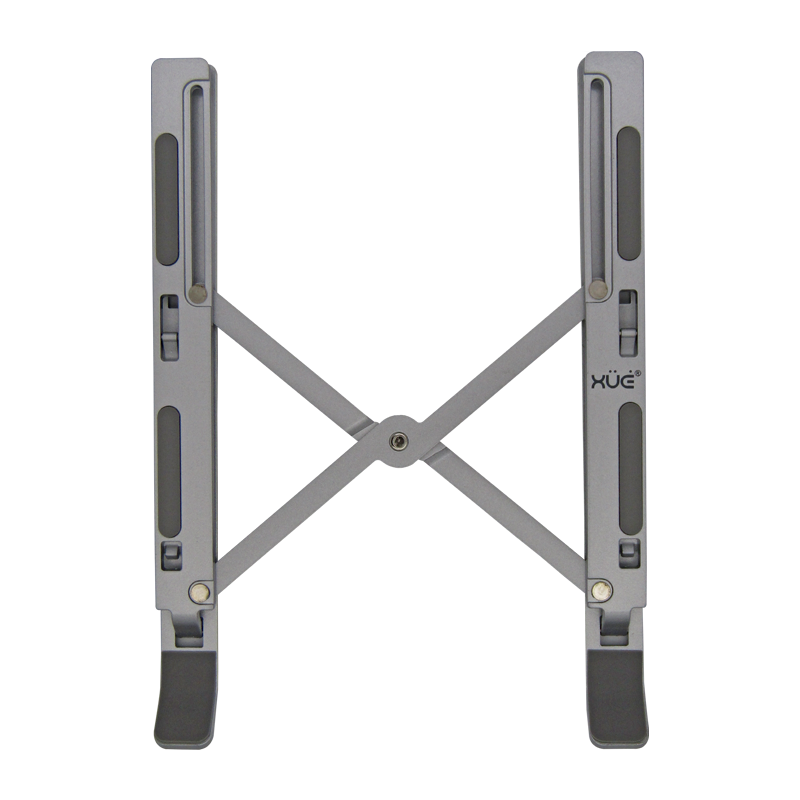 Base portable de aluminio tipo stand de 6-posiciones, para laptops hasta 15.6", plateada XUE® N3