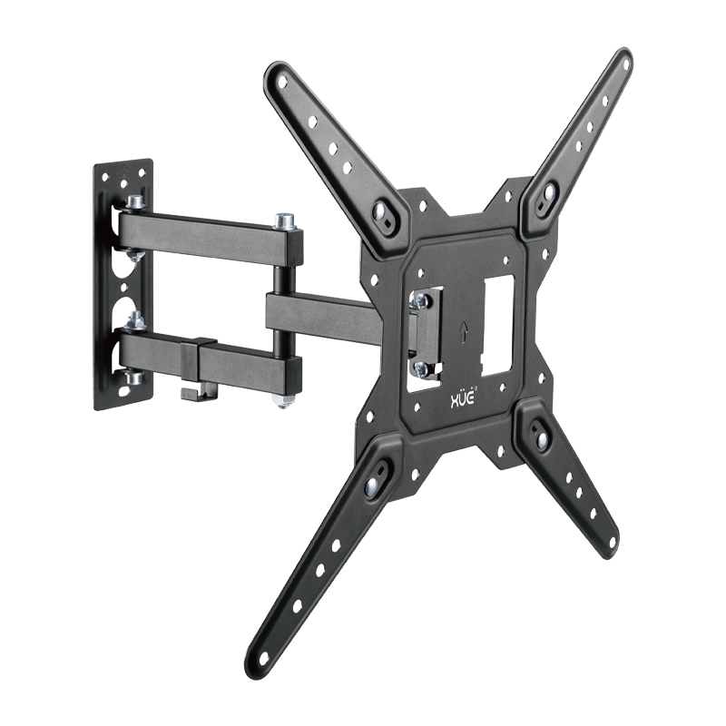 Soporte de Pared para TV 23-55” y 30kg Vesa 100x100-400x400 Metal, color negro, XUE® BAS2355