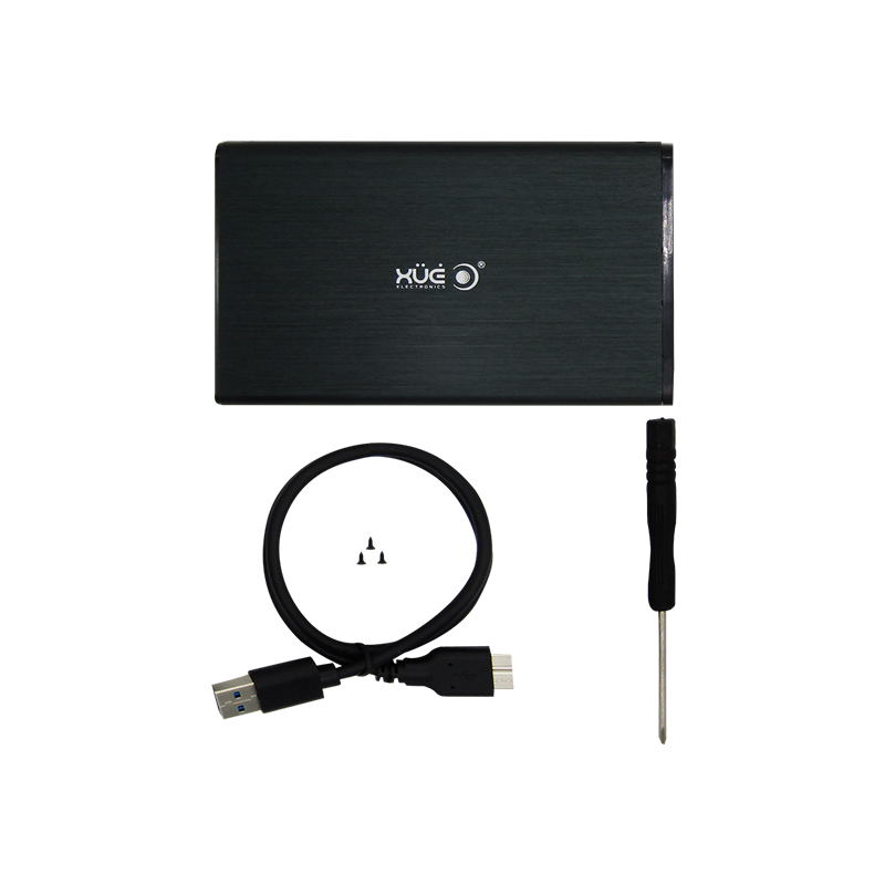 CAJA 2,5" SATA USB 3.0 Externa para Disco Duro y SSD Negra