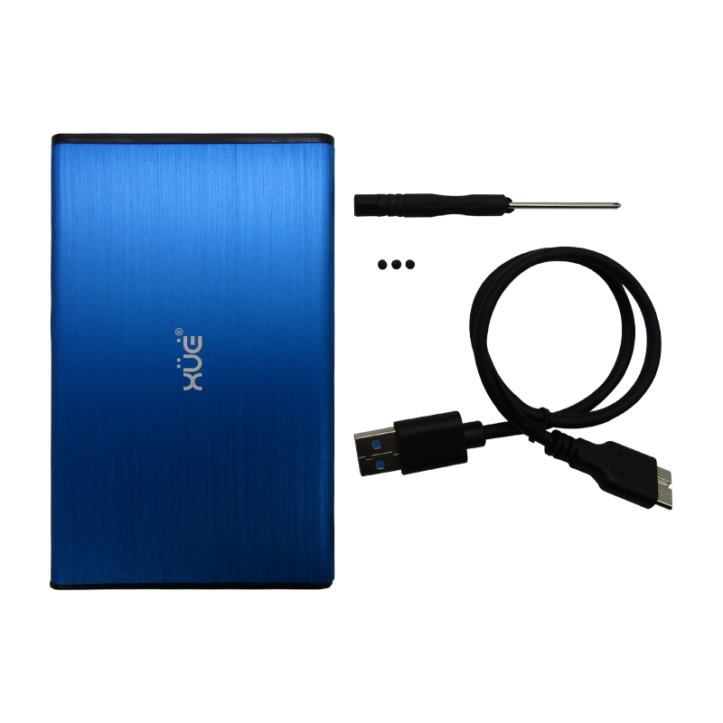 CAJA 2,5 SATA USB 3.0 Externa para Disco Duro y SSD Azul XUE®