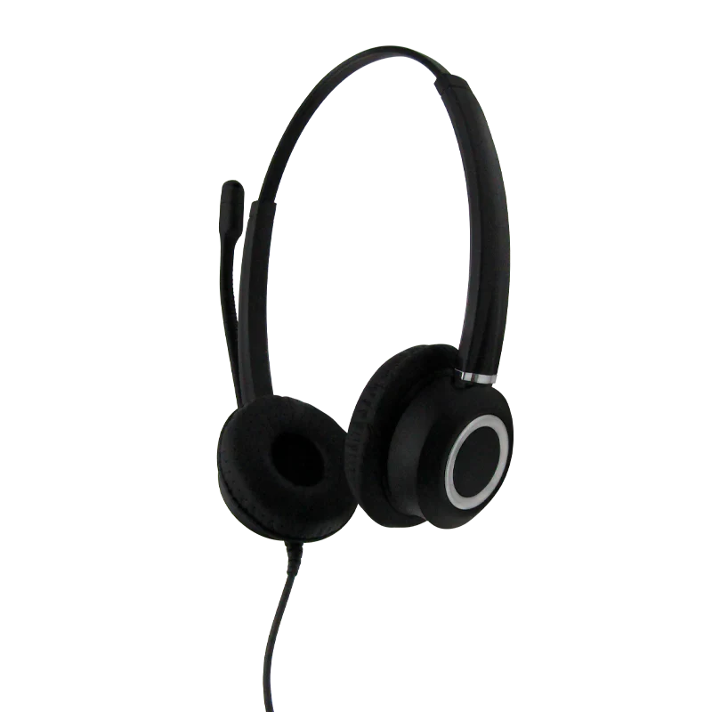 Diadema USB 2.0 GUV3000 MIC GIRATORIO NEGRA C/CONTROL EN CABLE, GRANDSTREAM