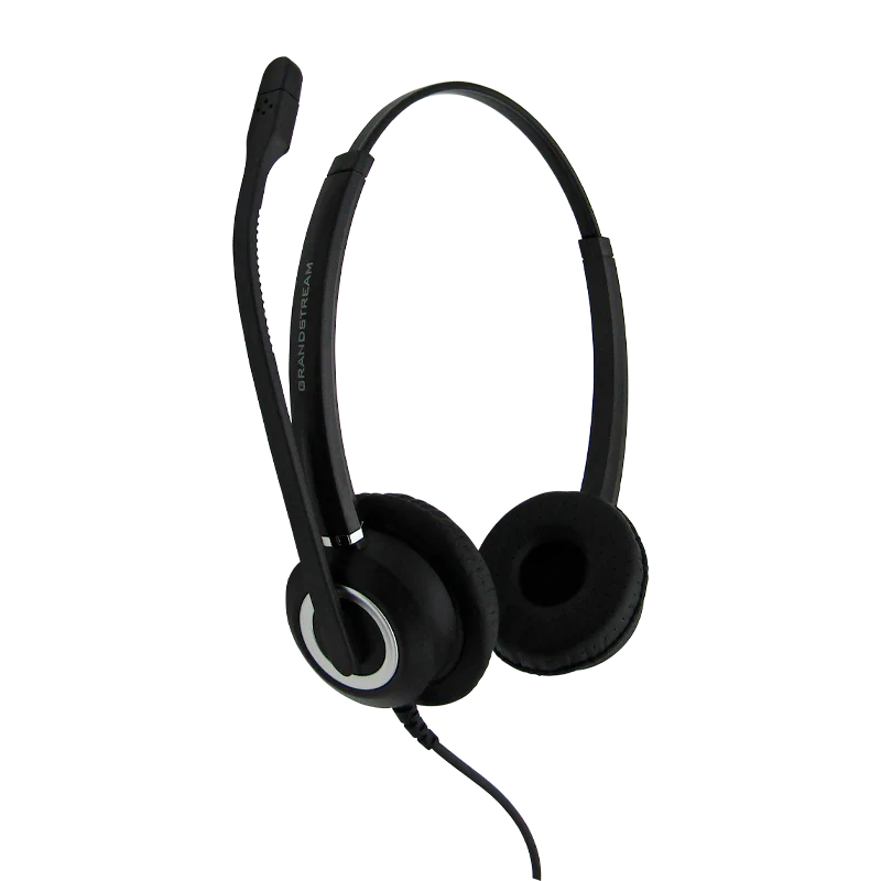 Diadema USB 2.0 GUV3000 MIC GIRATORIO NEGRA C/CONTROL EN CABLE, GRANDSTREAM