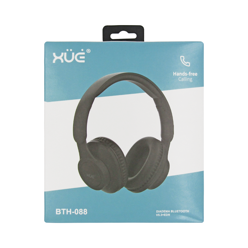 Diadema XUE® BLUETOOTH V5.3+EDR, DISTANCIA 10M, BATERÍA 200 MAH, NEGRA