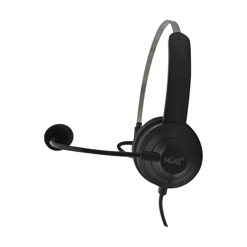 Diadema USB 2.0 XUE® U1 MONOAURAL METAL CON MIC/MUTE BUTTON/CONTROL EN CABLE 1.8M