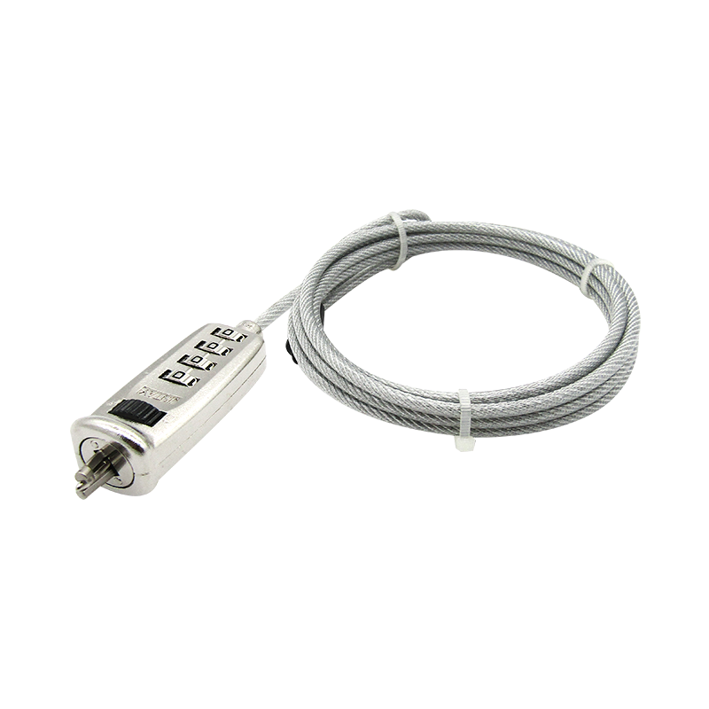 Guaya de seguridad para portátil con clave de 4-Digitos 1.7MTS 5MM Slot Minisaver marca XUE®