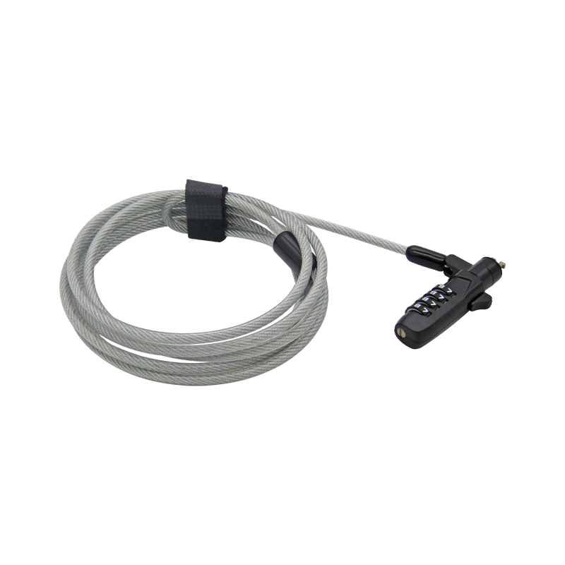 Guaya de Seguridad para portátil de 4-DIGITOS 2mts 4mm Slot NANO XUE® (Clave)