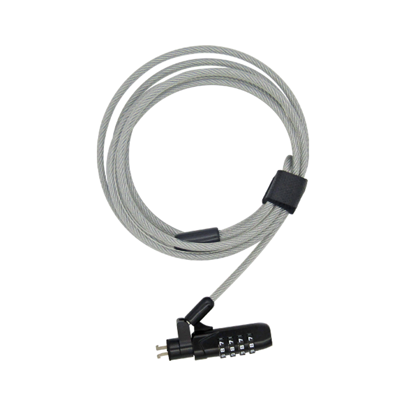 Guaya de Seguridad para portátil de 4-DIGITOS 2mts 4mm Slot NANO XUE® (Clave)