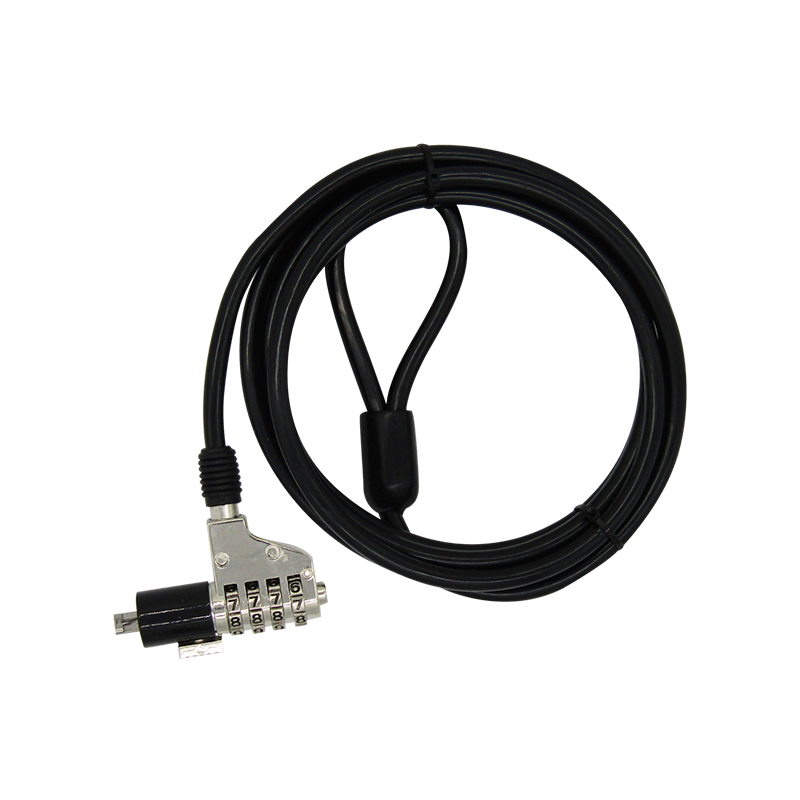 Guaya de seguridad para portatil de 4-Digitos 2M 6MM SLOT STD XUE® (CLAVE 6MM)