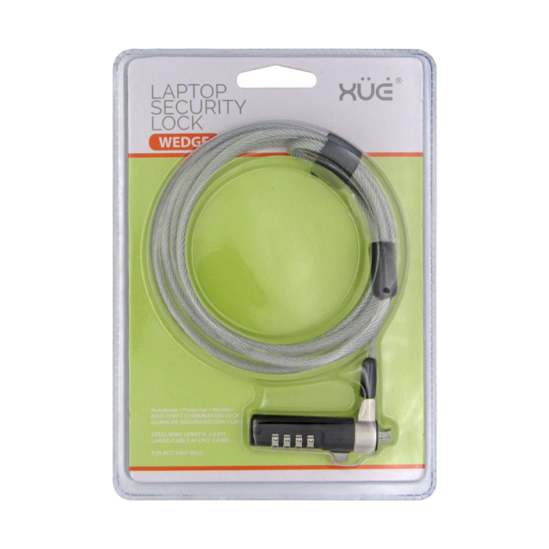 Guaya de Seguridad 4-DIGITOS 2MT/4.2MM Noble Wedge para Laptops Dell