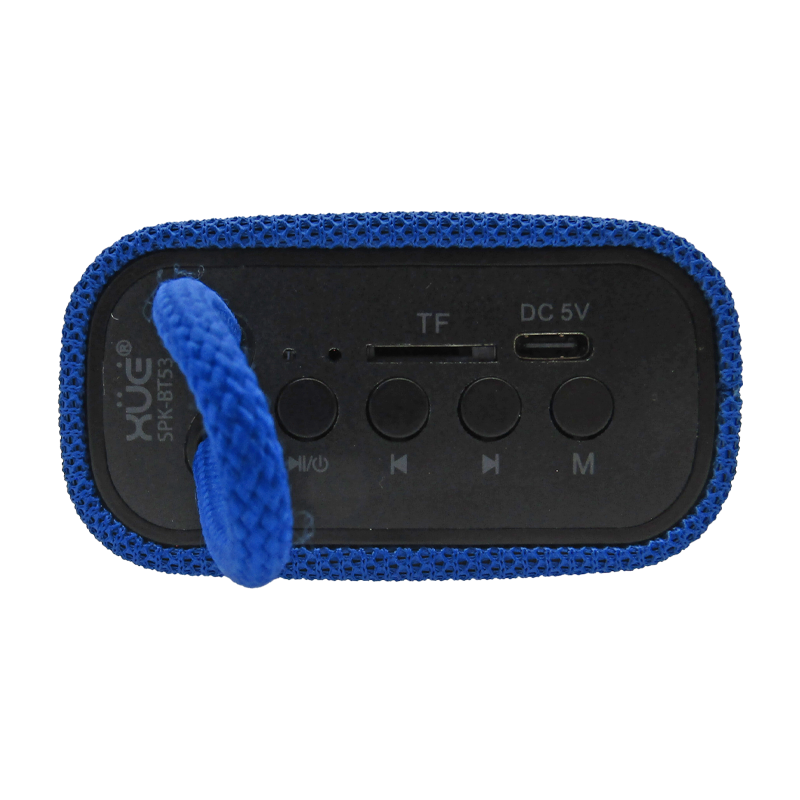 Parlante Bluetooth 5.3, 5W, 10M, USB-C, BATT 500MAH, AZUL, XUE®