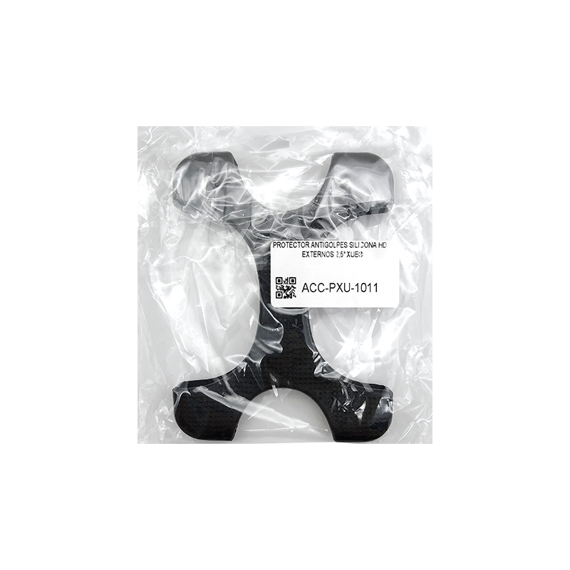 Protector antigolpes de silicona para discos y SSD externos de 2.5", color negro