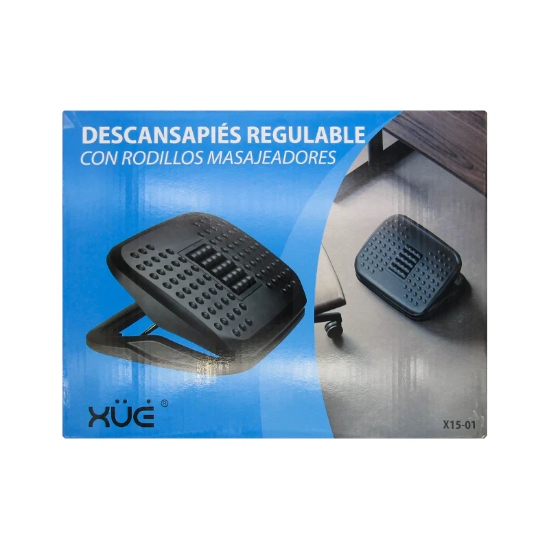 Descansa Pies Regulable con Rodillos Masajeadores XUE® X15-01