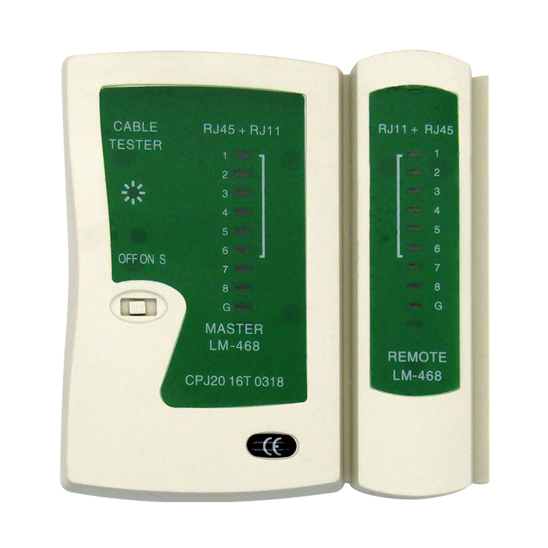 Tester para cables RJ45 UTP CAT5E y CAT6 marca XUE®