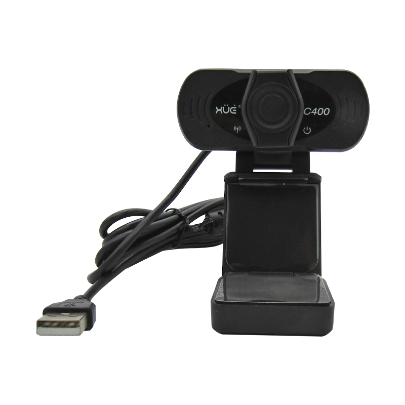 Cámara Webcam USB 2.0 HD 1080P 1920x1080, Mic Digital, color Negro XUE® C400