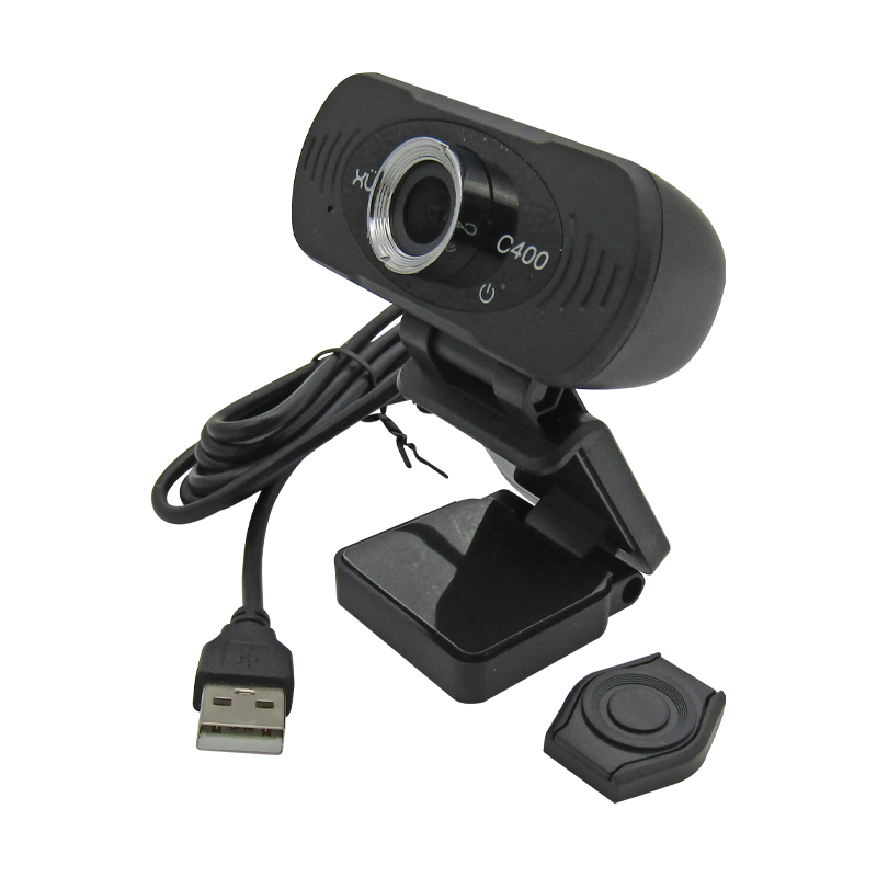 Cámara Webcam USB 2.0 HD 1080P 1920x1080, Mic Digital, color Negro XUE® C400