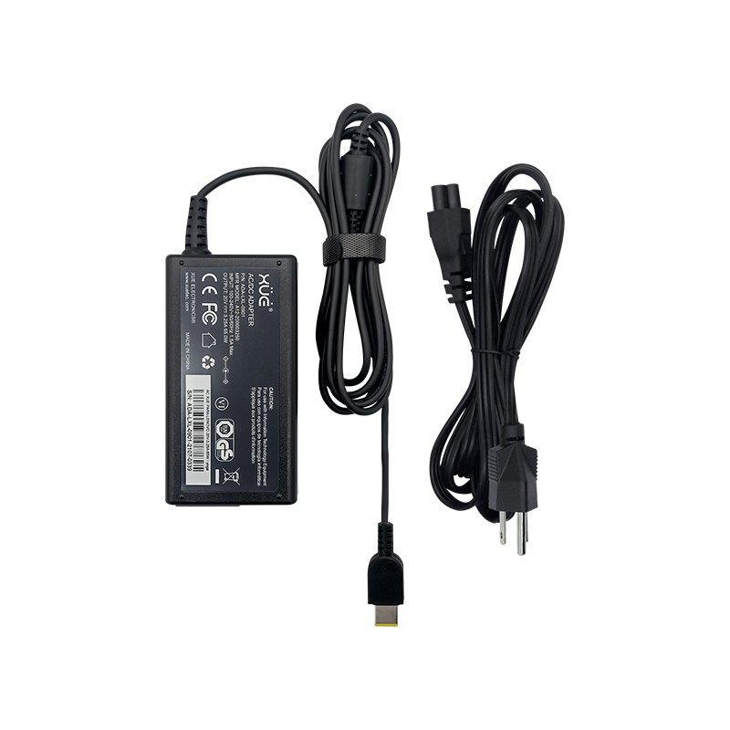 Cargador de corriente XUE® para portátil Lenovo 20V-3.25A 65W Yoga 13 Plug Cuadrado (Slim)