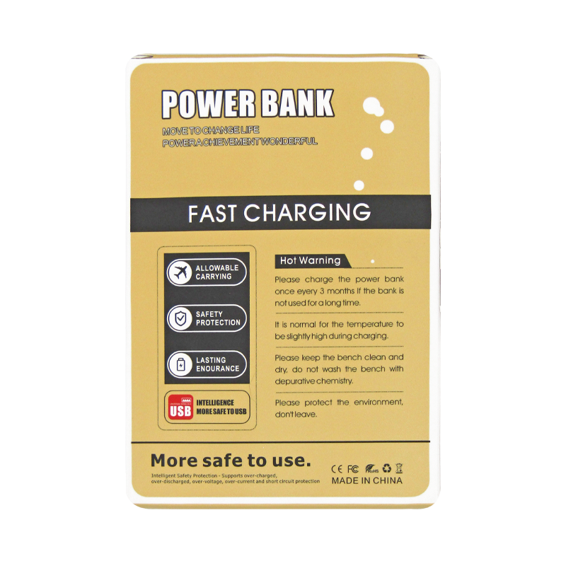 Bateria para SMARTPHONE USB-C / CBL LIGHTNING 4.000MAH OUTPUT 5V-2.1A 10W (NEGRO)