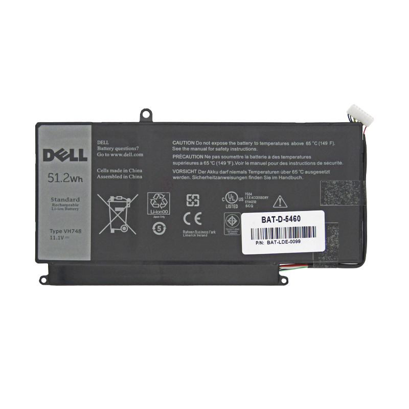 Batería para portátil Dell VOSTRO 5460 5470 5560 5480 51.2WH VH748
