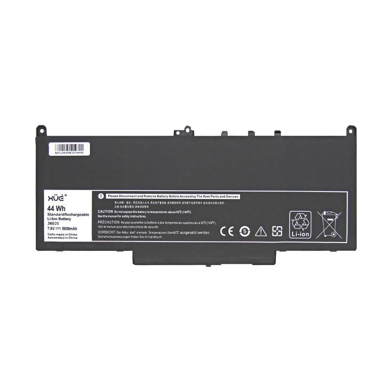 Batería XUE® para portátil DELL E7270 E7470 7.6V-5800MAH 44WH J60J5