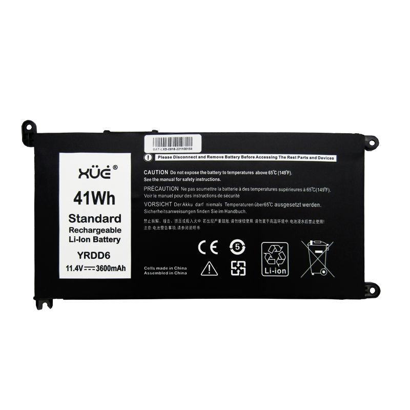 Batería XUE® para portátil DELL INSP 14 5480, 3501, LAT 3400, VOSTRO 5481 11.4V-3600MAH 41WH CI5-8 YRDD6