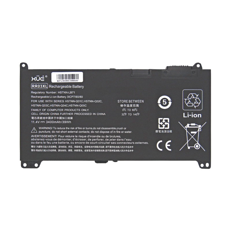 Batería XUE® para portátil HP 430-G4/G5, 440-G4/G5, 450-G4 11.4V-3400MAH 39W 2.8AH RR03XL
