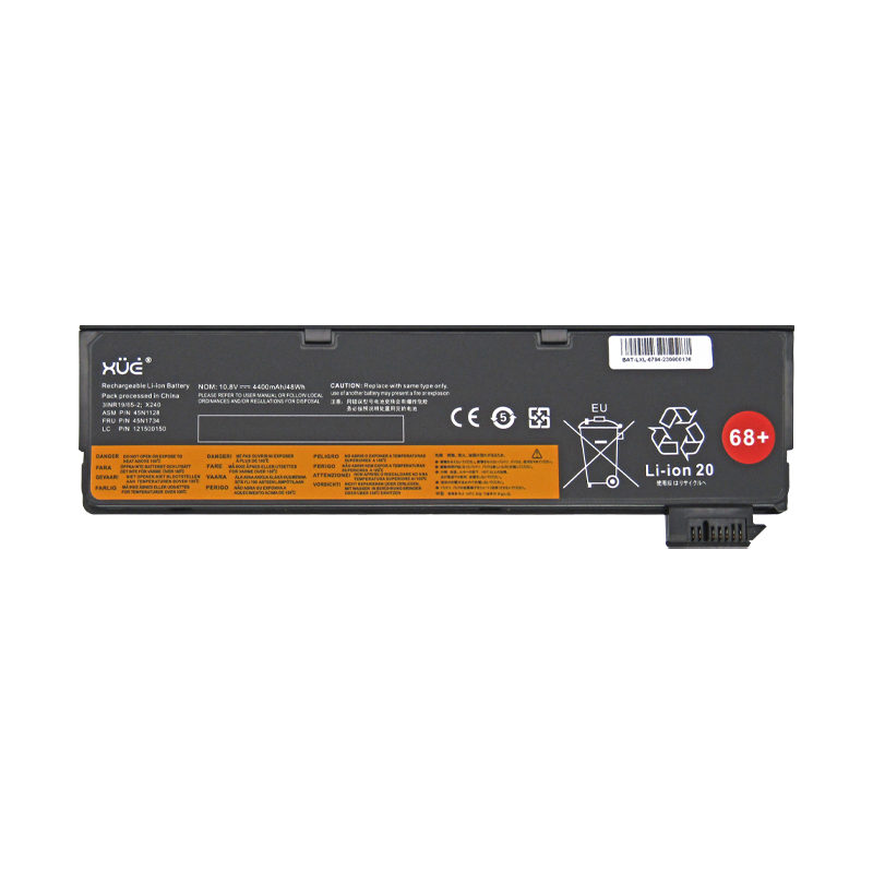 Batería XUE® para portátil LENOVO T440S X240 68 10.8V-4400MAH 48WH 45N1767