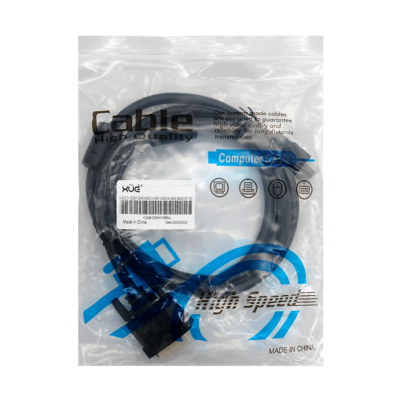 Cable DVI-D 24+1/24+5 macho a HDMI macho 4K 60HZ 3840×2160 1.8M  C/FILTROS (Bi Direccional) XUE®