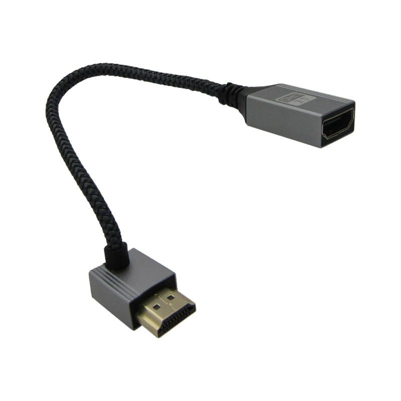 Extensor HDMI 4K/60HZ 90° 15CM, color Negro, marca XUE®