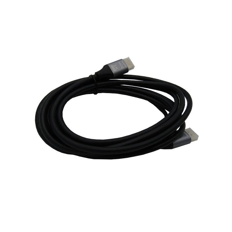 Cable HDMI V2.1 4320P 8K 1.8M MACHO A HDMI MACHO NEGRO 19+1 30AWG OD 6.0MM XUE®