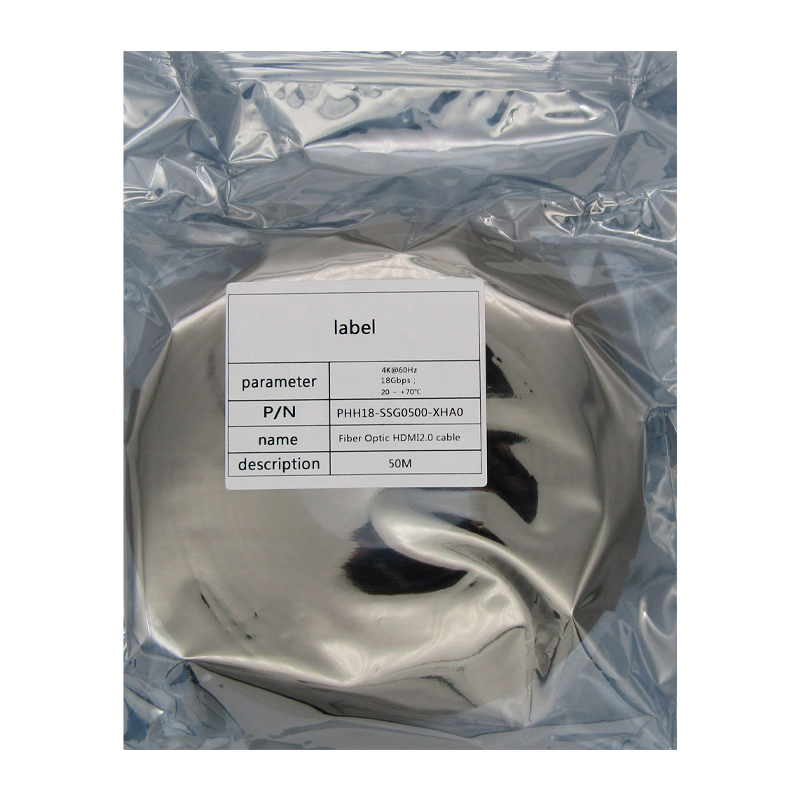 Cable HDMI-FIBRA Optica 2.0 2160P 4K @ 60HZ 50M Macho a Macho Negro XUE®