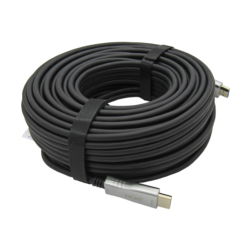 Cable HDMI V2.0 Fibra Optica 2160P 4K/60HZ 30M ARC 18Gbps Macho a HDMI Macho, color Negro, marca XUE®