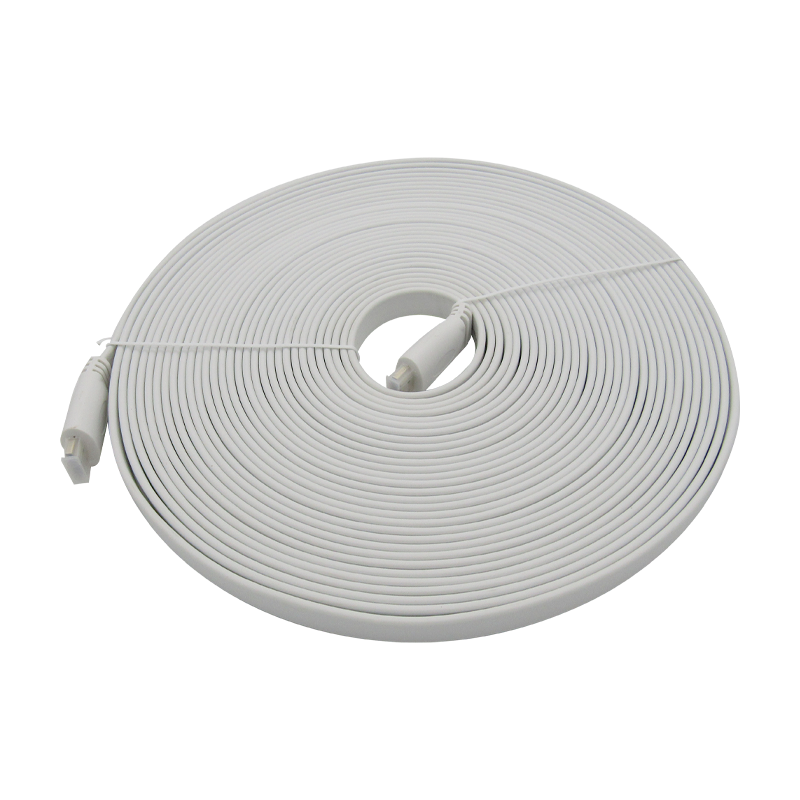 Cable HDMI V2.0 PLANO 2160P 4K/60HZ 15M ARC 18Gbps Macho a HDMI Macho 19+1, color Blanco, marca XUE®