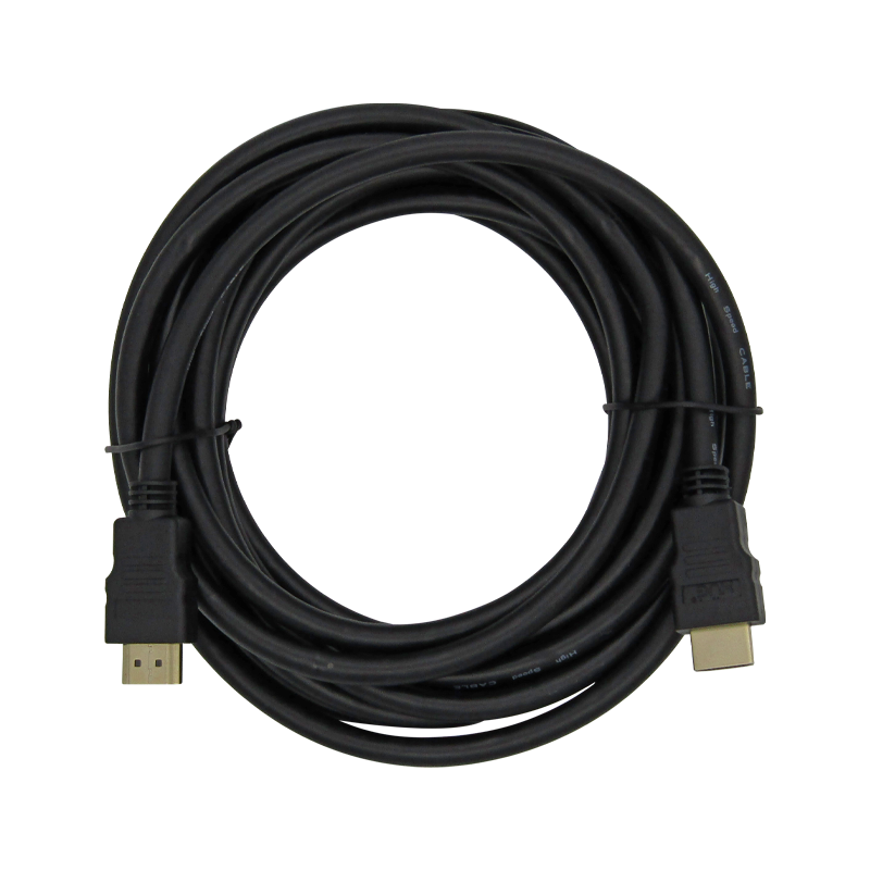 Cable HDMI v2.0 2160p 5M Macho a HDMI Macho Negro 4K 3D 19+1 28AWG OD 7.3MM SIN FILTROS XUE®