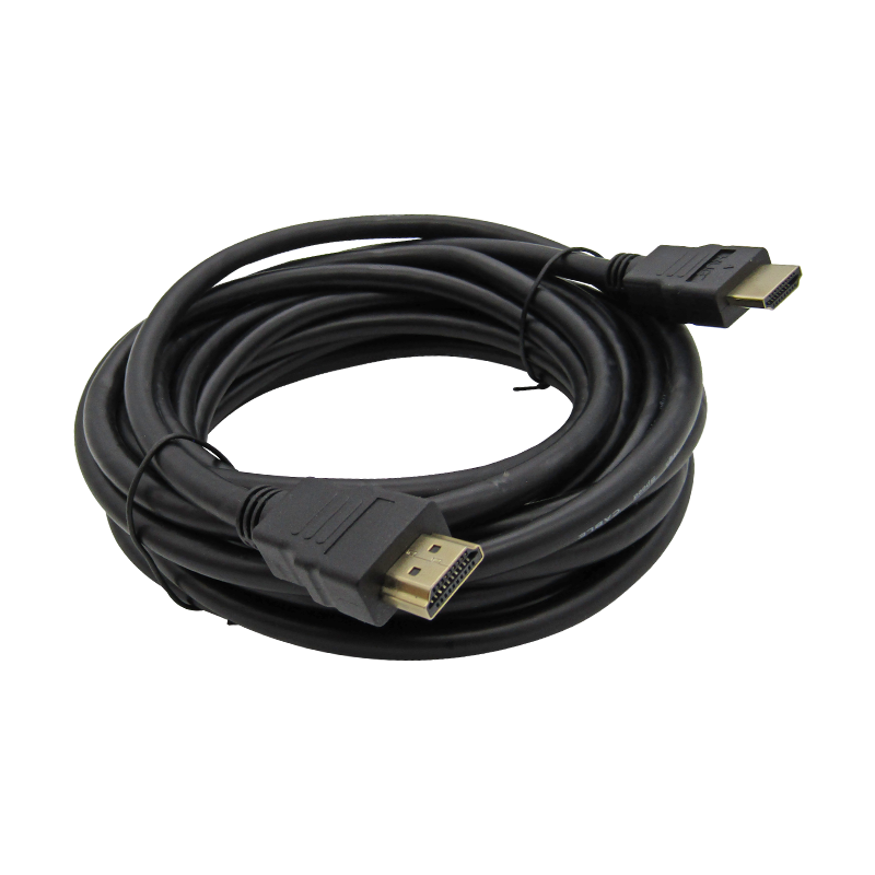 Cable HDMI v2.0 2160p 5M Macho a HDMI Macho Negro 4K 3D 19+1 28AWG OD 7.3MM SIN FILTROS XUE®