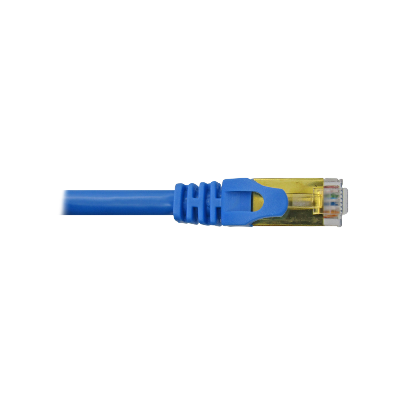 Cable Patchcord UTP CAT6A 3M 26AWG 10Gbps CCA 80% PVC color azul XUE®