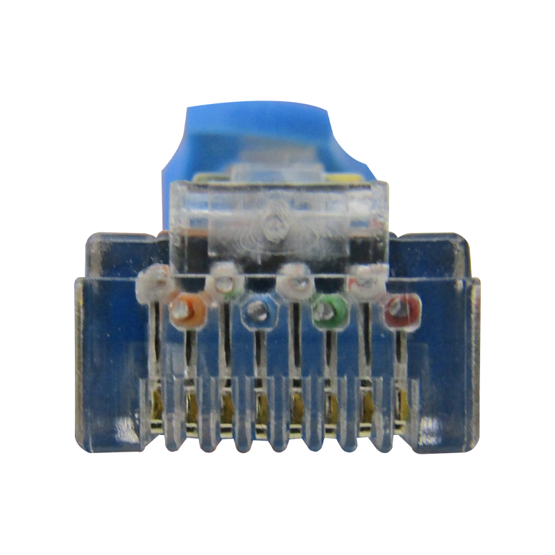 Cable Patchcord UTP CAT6A 3M 26AWG 10Gbps CCA 80% PVC color azul XUE®