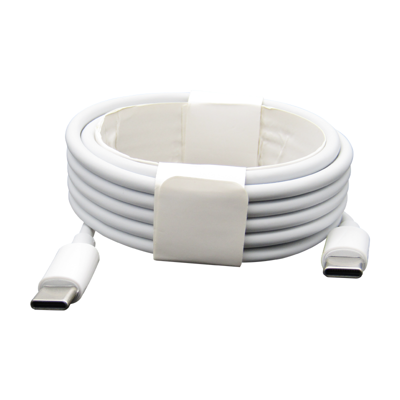 Cable de datos y carga USB-C a USB-C 3Amp 2M Blanco