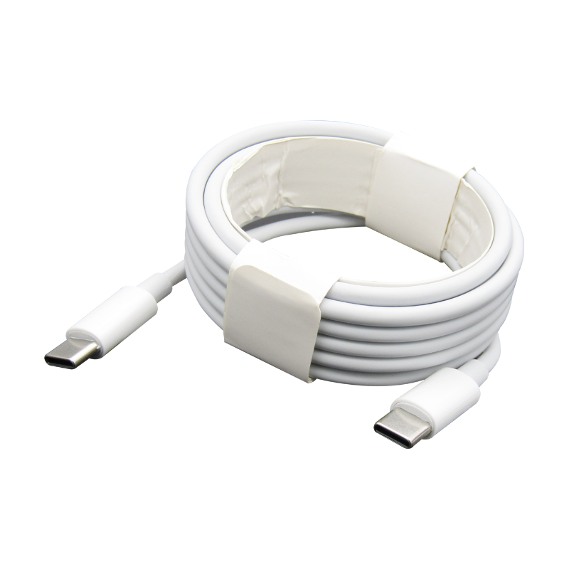 Cable de datos y carga USB-C a USB-C 3Amp 2M Blanco