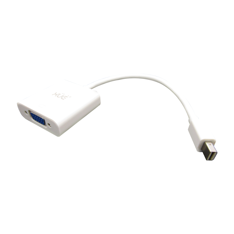 Convertidor Mini-Displayport a VGA Mac Chipset 2168 (Blanco) marca XUE®