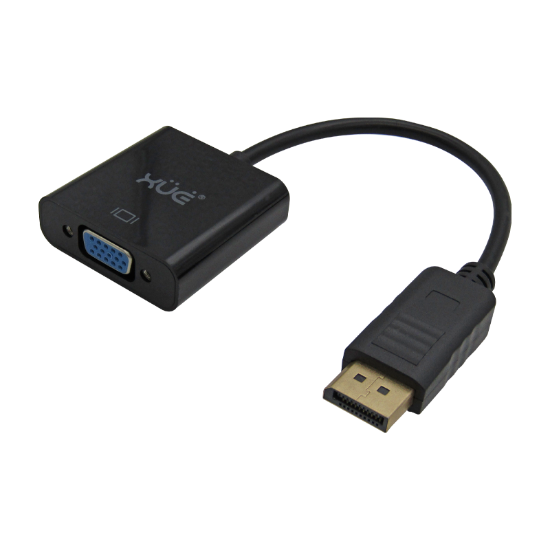 Convertidor Displayport a VGA (Negro) marca XUE®
