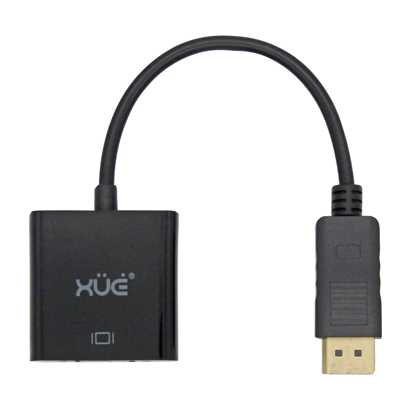 Convertidor Displayport a VGA (Negro) marca XUE®