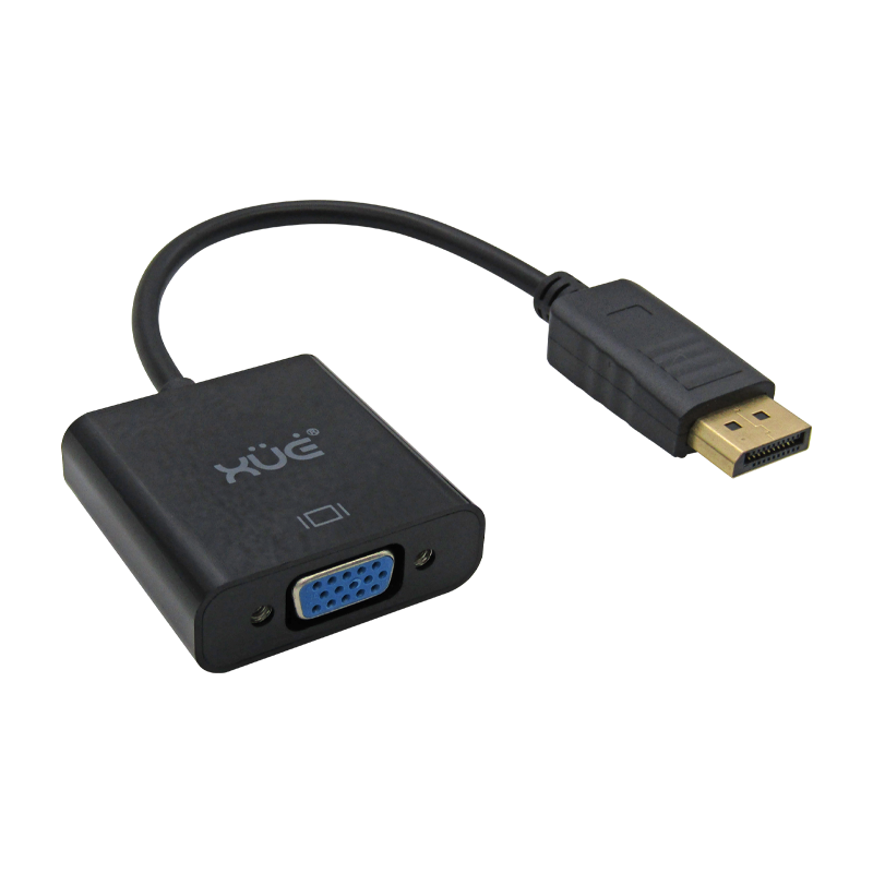 Convertidor Displayport a VGA (Negro) marca XUE®
