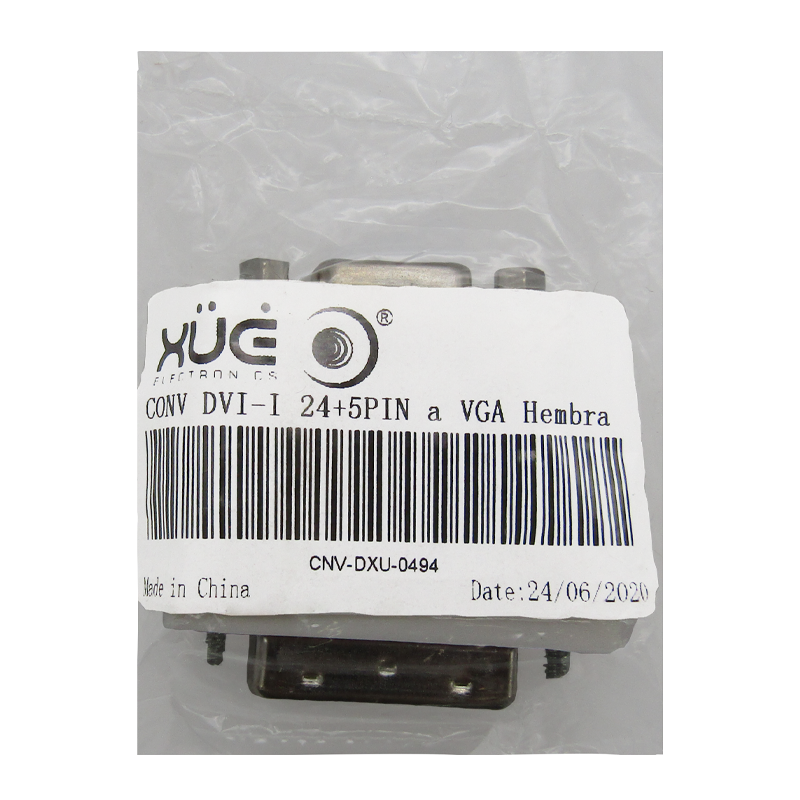 Convertidor DVI-I 24+5pin a VGA Hembra marca XUE®