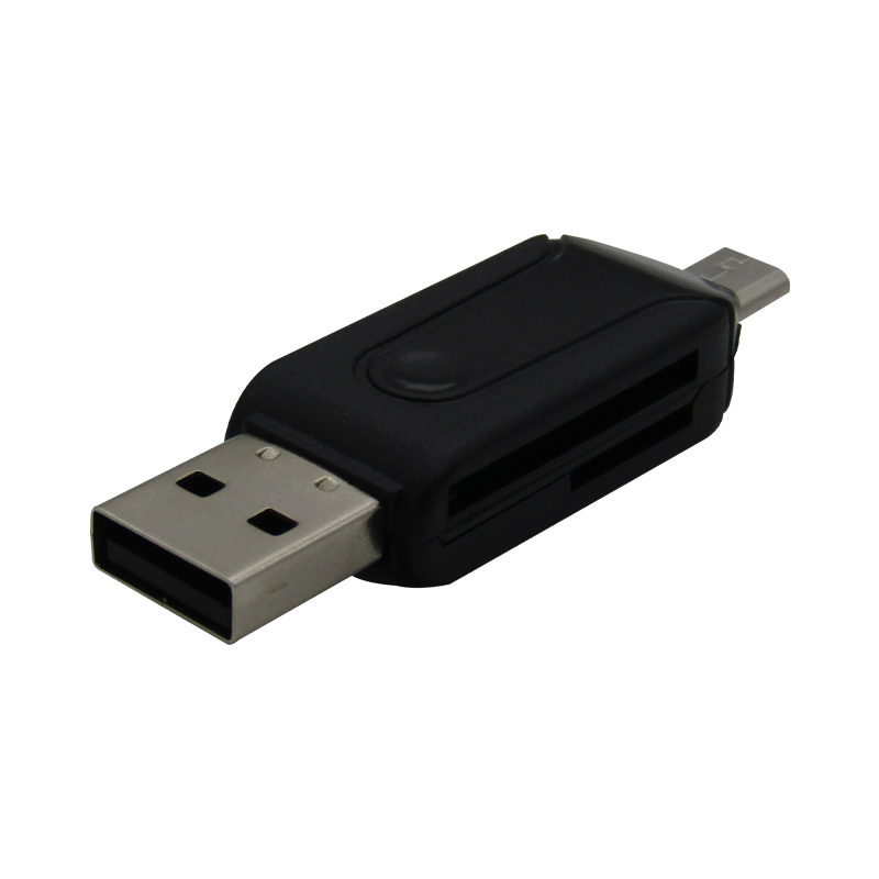 Convertidor Micro USB OTG a USB 2.0 Adapter SD Card Reader XUE®