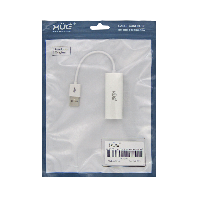 Convertidor USB 2.0 A LAN 10/100 RJ45 BLANCO CH9152 XUE®