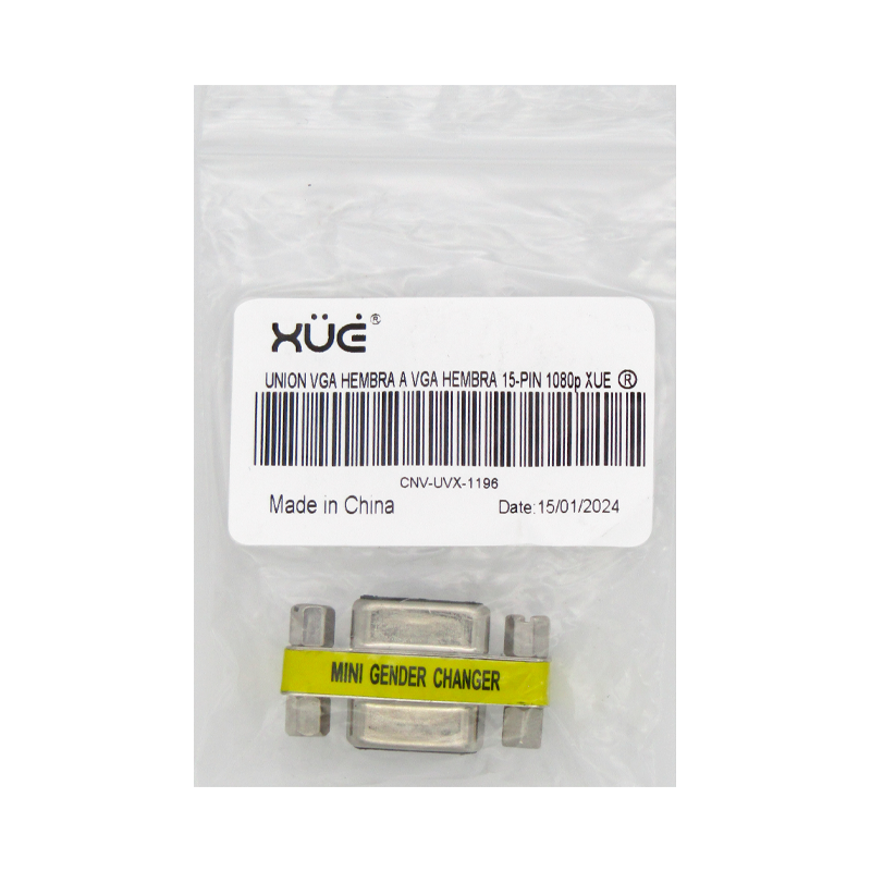 Unión conector VGA Hembra a VGA Hembra 15-PIN 1080p XUE®