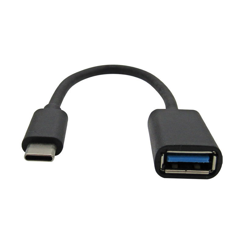 Convertidor OTG USB-C a USB 3.0 Hembra, Negro, marca XUE®