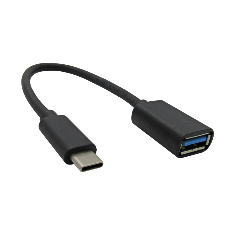 Convertidor OTG USB-C a USB 3.0 Hembra, Negro, marca XUE®