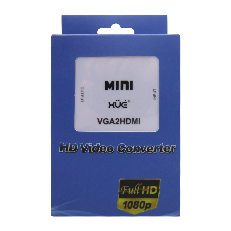 Convertidor VGA Análogo a HDMI 1080P con Audio marca XUE®